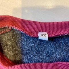 暖かい　キッズトレーナー　120の画像