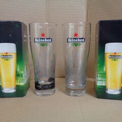 美品　未使用品　2点セット　ハイネケン　スターグラス　ビールグラ...