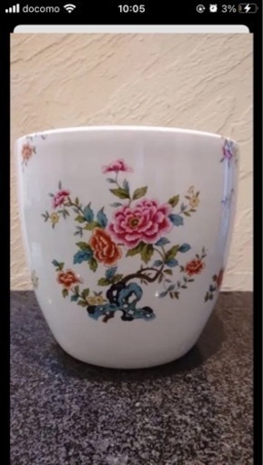 オールドノリタケ　芍薬柄　手焙り
