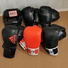 ボクシンググローブ×5、ヘッドギア　セット