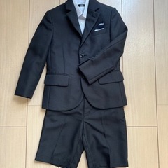 男の子セレモニースーツ120cm(Yシャツ、ポケットチーフ付)の画像