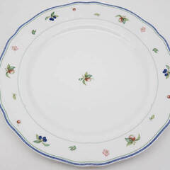 ss3976➁　ノリタケ　プレート　27cm　10枚セット　チンツ果物画　Noritake　メインプレート　大皿　平皿　フルーツ柄　白地　洋食器　まとめ　パーティ　店舗用　業務用の画像
