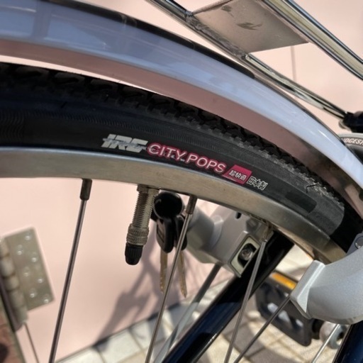 【美品】 ブリヂストン アルベルト 27インチ ネイビー 日本製 1発2錠 通学車