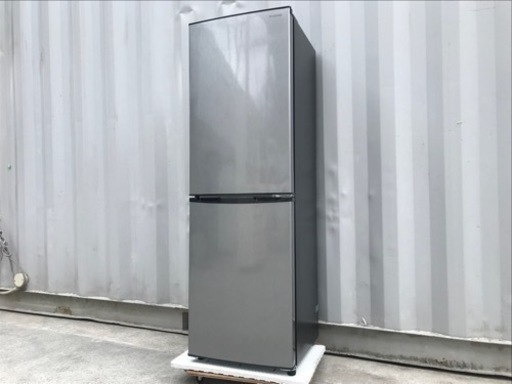 アイリス◇冷凍冷蔵庫◇162L◇2021年製◇直冷式◇シルバー×ブラック◇KRSE-16A-BS◇K383