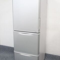 シャープ/SHARP SJ-W352E-S 冷蔵庫 350L どっちもドア 3ドア シルバー 2020年製 中古家電 店頭引取歓迎 R6844)