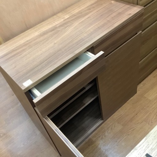 キャビネット　無印良品　ウォールナット材　ダークブラウン