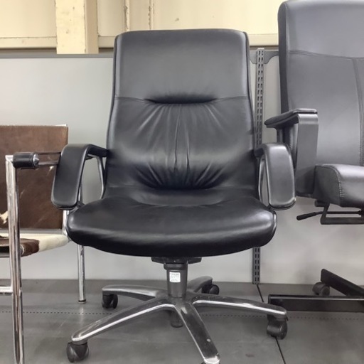 ワークチェアー　オカムラ　CF67ZX レザー　ブラック