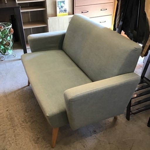 Francfranc デニムソファ コンパクトソファ ブルー スールソファ 