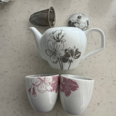 急須+湯呑み2個の画像