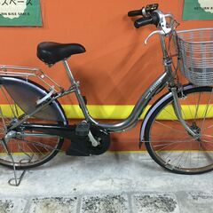 レンタサイクル店使用　自転車整備士整備済み！》NO.157中古車　26インチ　ブリヂストン製　電動アシスト車　シルバー　