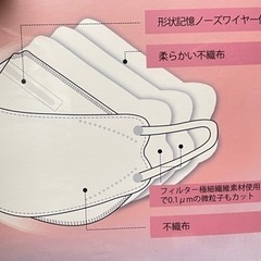 未開封マスク　個包装（ホワイト）30枚　　O No.61の画像