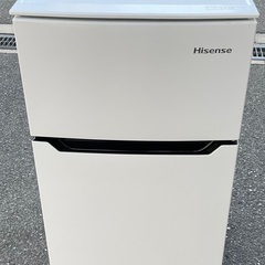 【RKGRE-075】特価！ハイセンス/Hisense/93L 冷凍冷蔵庫/HR-B95A/中古品/2018年製/当社より近隣無料配達！