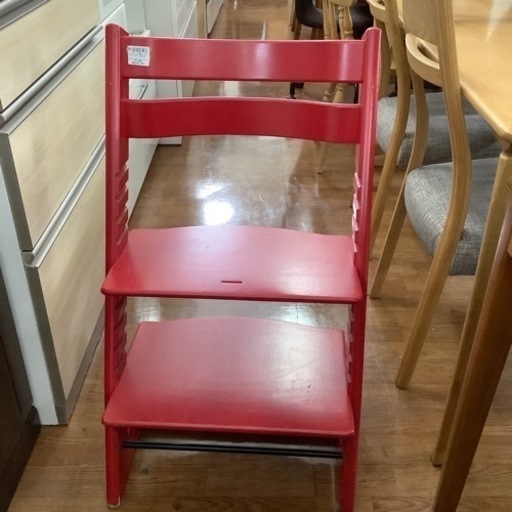 ベビーチェア　STOKKE トリップトラップ　レッド　旧モデル