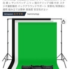 2月15日まで！グリーンバッグ　背景撮影　