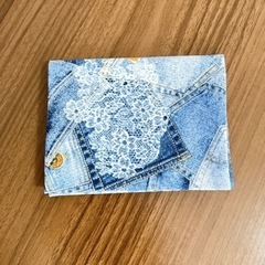 デニム柄ポケットティッシュケース、カバーの画像