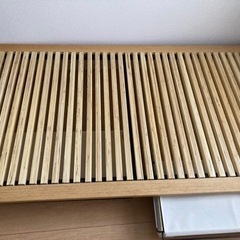 無印良品　ベッドフレーム　シングル　オーク材の画像