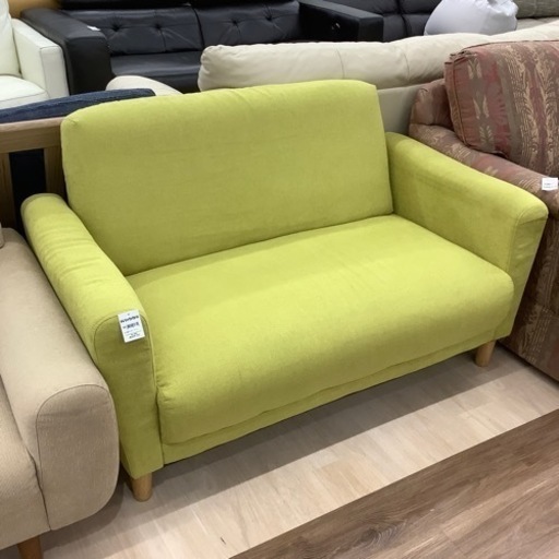 ニトリ 2人掛けソファ Nポケット グリーン 2人掛けソファー 割引 布製グリーン ニトリ 2人掛けソファ Nポケット