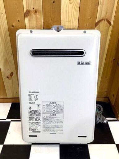 リンナイ　ガス給湯器　RUX-A2016W-E 2019年製　都市ガス専用　屋外壁掛　PS設置型　給湯専用　本体のみ