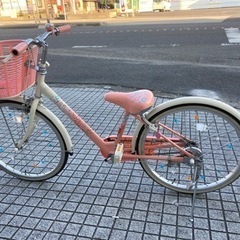 【22インチ】子供用自転車　ブリヂストン　エコパル　ピンク　美品❗️若林自転車　唐崎店　SALE中❗️の画像