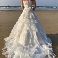 ワタベウェディングESS-187ウェディングドレス　ドレス　二次会　結婚式花嫁ウェディングドレス　ブライダル　花嫁　結婚式　ドレス　の画像