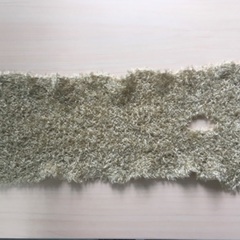 シャンパンゴールド手編みマフラーの画像