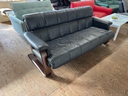 🌟激安‼️ fuji furniture 3人用レーザーソファー幅176cm🌟