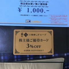 株主優待・割引券6種類セット(スーツ、飲食等)の画像