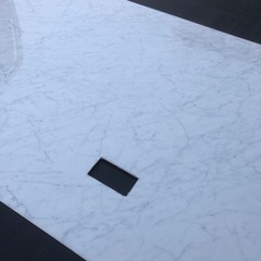 キッチンパネル　白色　大理石柄　　未使用品の画像