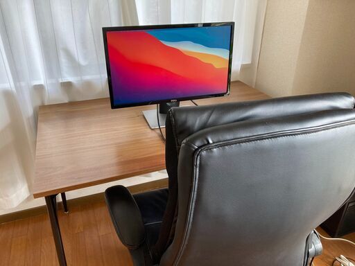 モニター・オフィスチェアー・デスク 120×75　セット販売