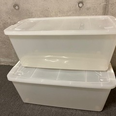 コロ付き押し入れ収納ケース2台　※粗大の申し込みのためまもなく締め切りの画像