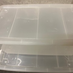 コロ付き押し入れ収納ケース2台　※粗大の申し込みのためまもなく締め切りの画像