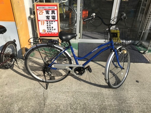 自転車26インチ6段変速鍵なし (エコくる) 尼崎の自転車の中古