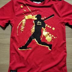 野球柄　半袖シャツ