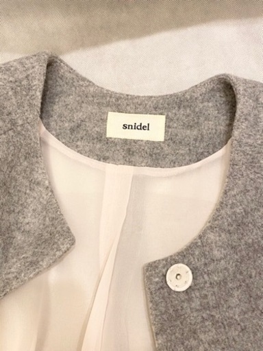 未使用値札付 snidel ガウンコート ハーフコート スナイデル グレー