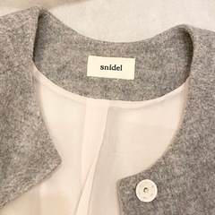 未使用値札付 snidel ガウンコート ハーフコート スナイデル グレーの画像