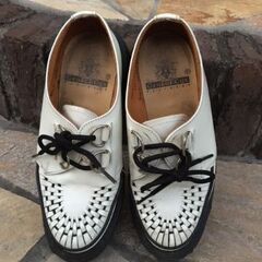 交渉可！made in イングランド　厚底ラバーソウル　ロカビリーシューズ　ジョージコックス　の画像