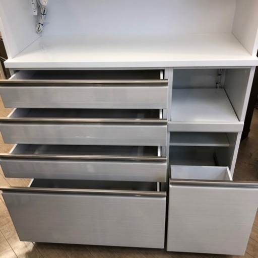 ニトリ　キッチンボード　ホワイト　120cm