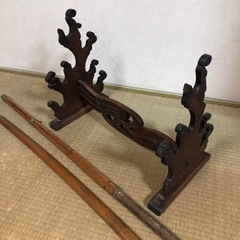 刀掛け　刀　木刀　竹刀　骨董品【値下げしました】