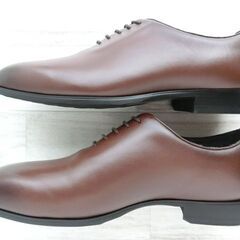 madras MODELLO マドラスモデロ ☆洗える革靴☆ 日本製 防水本革ビジネスシューズ ホールカット ライトブラウン サイズ選べる24.5cmの画像