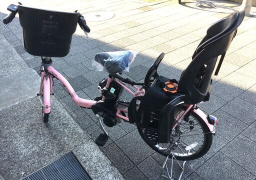 地域限定送料無料　パナソニック　ギュットミニ　三人乗り　8,9AH　20インチ　ピンク　キッスミニ　ビッケポーラー　神戸市　電動自転車