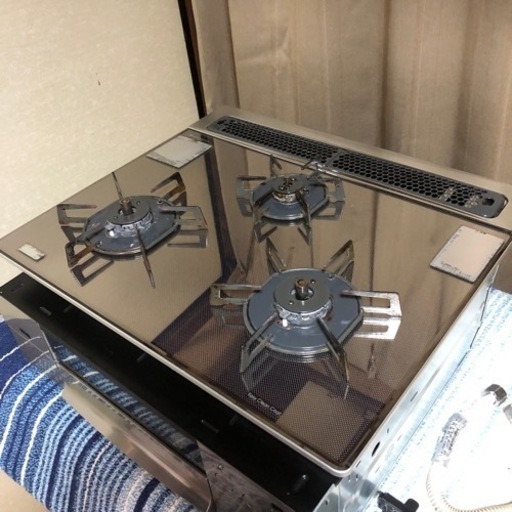 ガステーブル ノーリツ LPガス C3WM3PWA 60cm ガラストップ