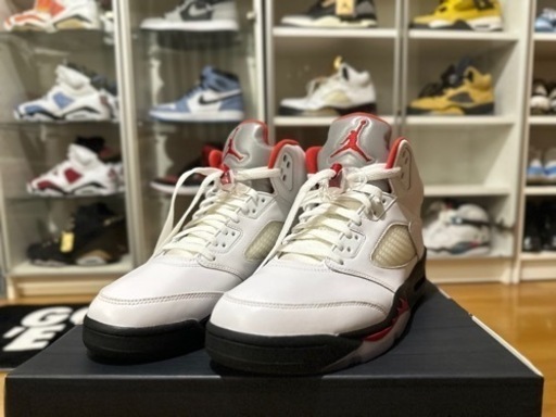 NIKE AIR JORDAN 5 RETRO FIRE RED 28cm 超美品