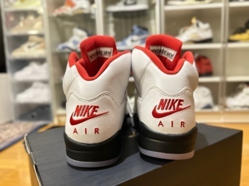 NIKE AIR JORDAN 5 RETRO FIRE RED 28cm 超美品