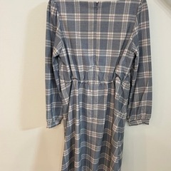 マジェスティックレゴン　レースアップチェックワンピースの画像