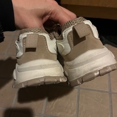 ツートーン メッシュパネル 厚底スニーカーの画像