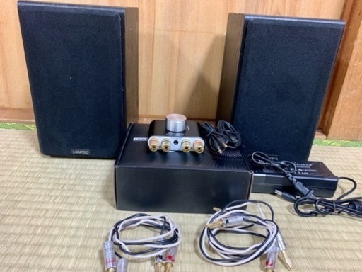 スピーカー2台Bluetooth アンプセット　美品不具合なし