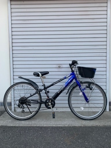 ☆前後タイヤ良品☆ 24インチ LEDダイナモライトJr.MTB 防犯登録料込!! [No.263]