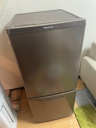 Panasonic 138L 冷蔵庫 NR-B14AW-T 2017年製 マホガニｰブラウン