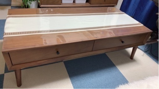 収納付きローテーブル