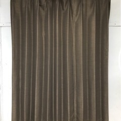 ニトリ　遮光防炎カーテン "パレット2" ブラウン　150×178の画像